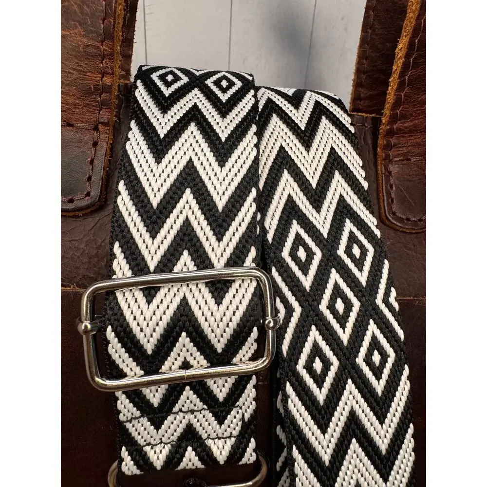 Chevron Purse Strap Wide Striped Bag Strap Boho Crossbody Purse Strap